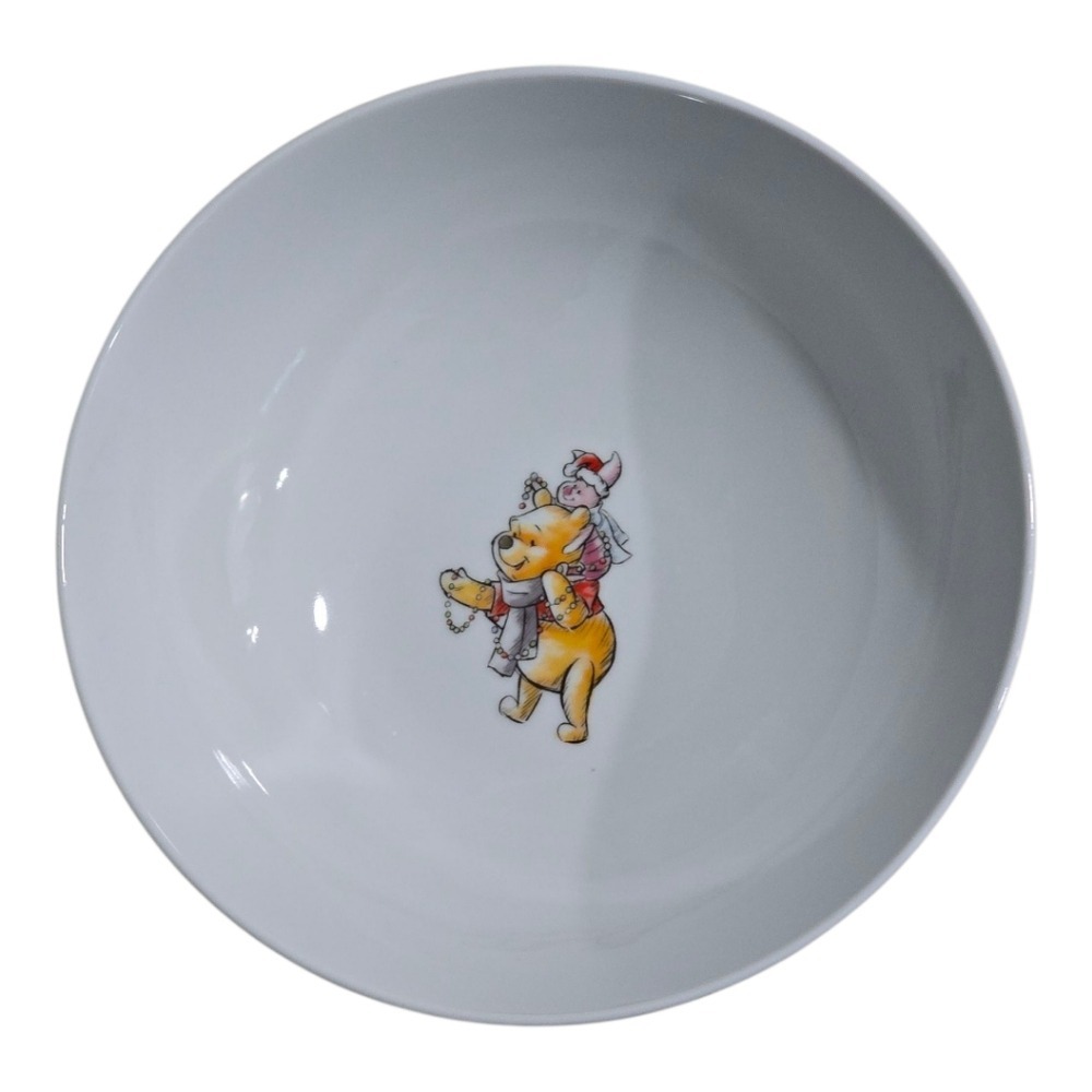 Disney Winnie the Pooh and Friends Snowflake Christmas Collection Serving Bowl